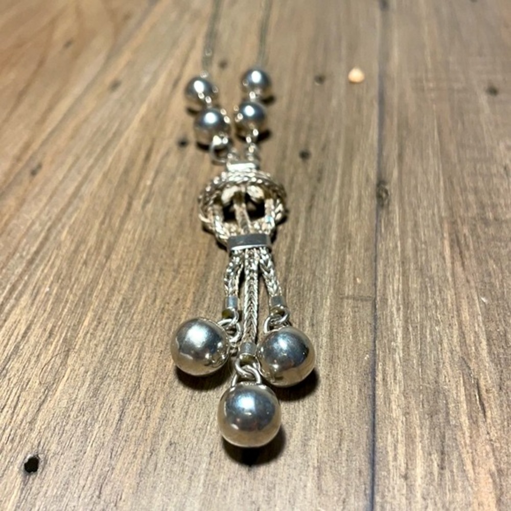 Unique Silver Statement necklace large clasp